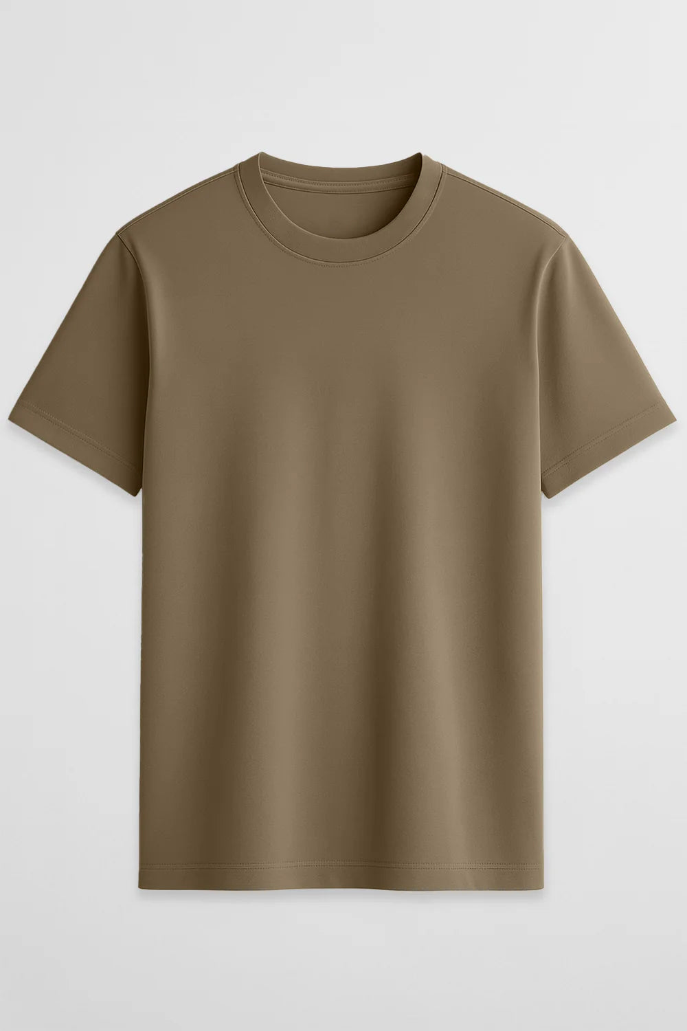 TaupeGray Plain T-Shirt