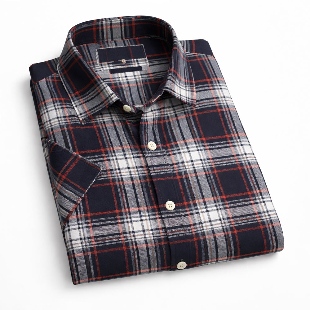 Men check shirt UHSS-102