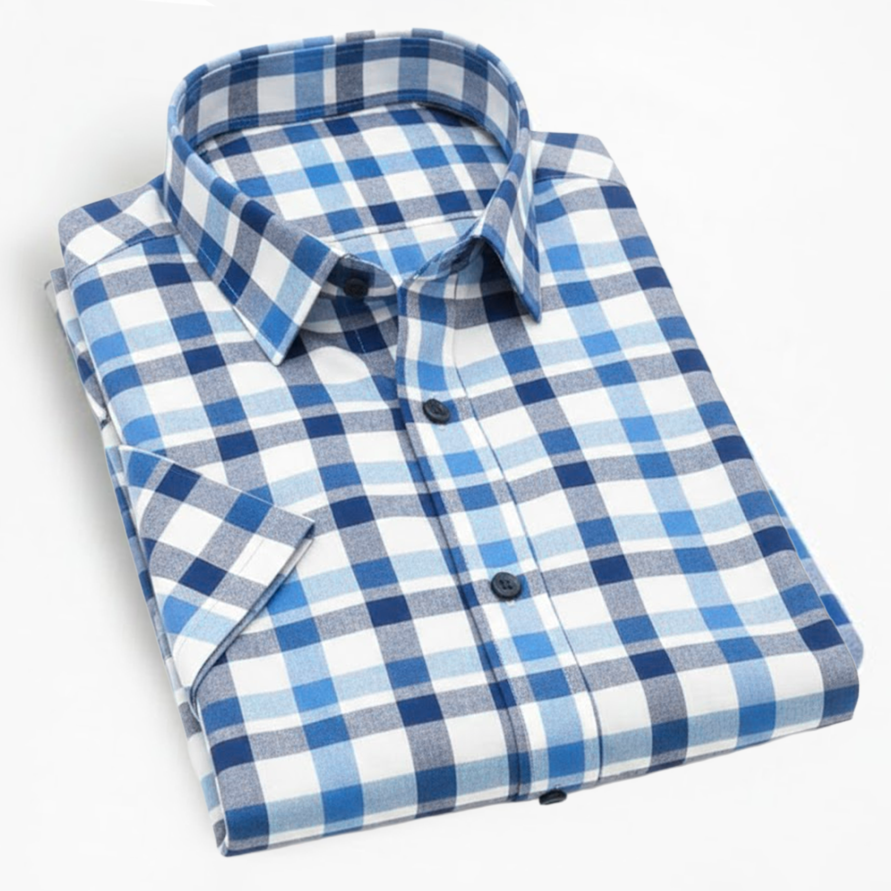 Men's Casual Half Sleeve Shirt - Check |UHSS-158