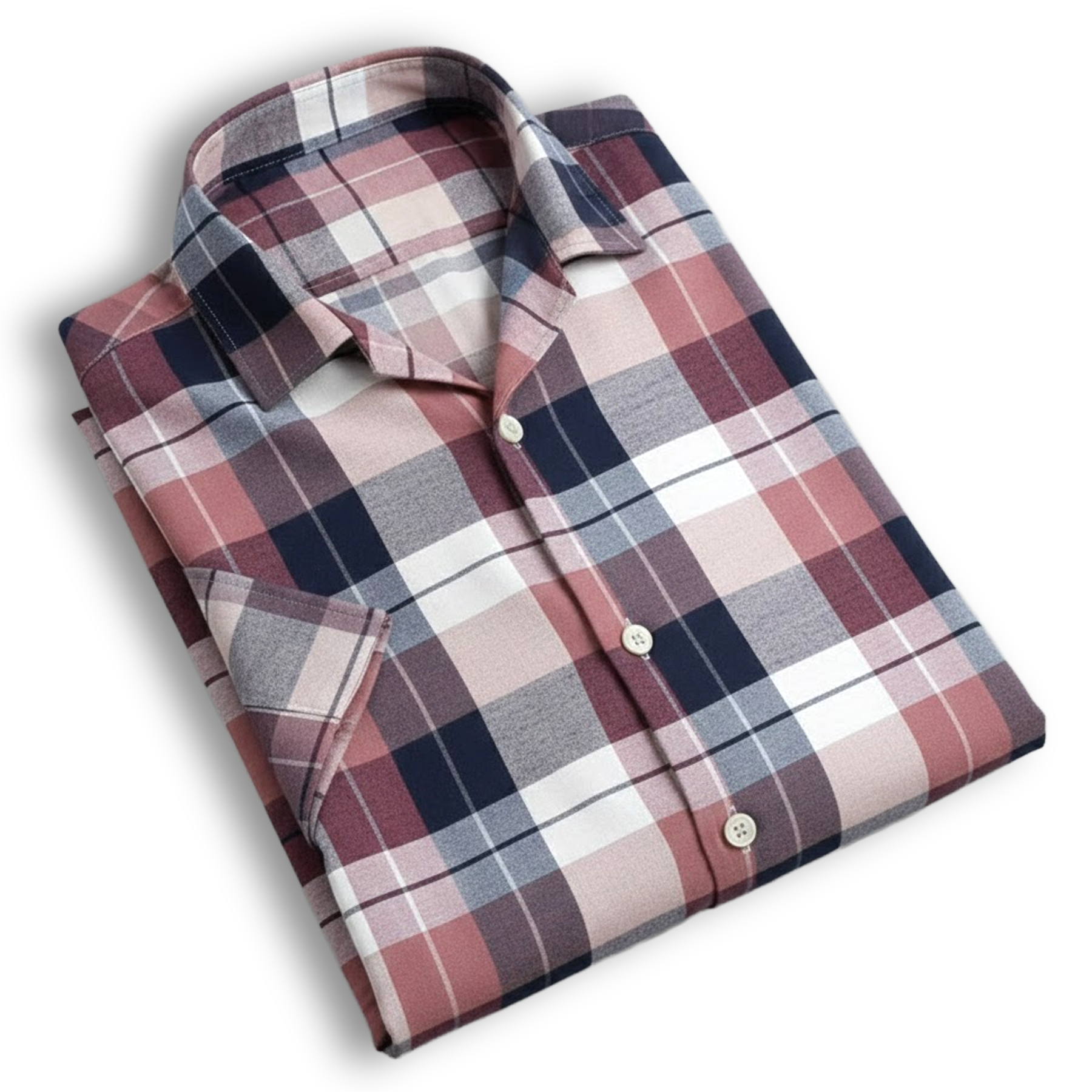 Men's Casual Half Sleeve Shirt - Check Multi | UHSS-163