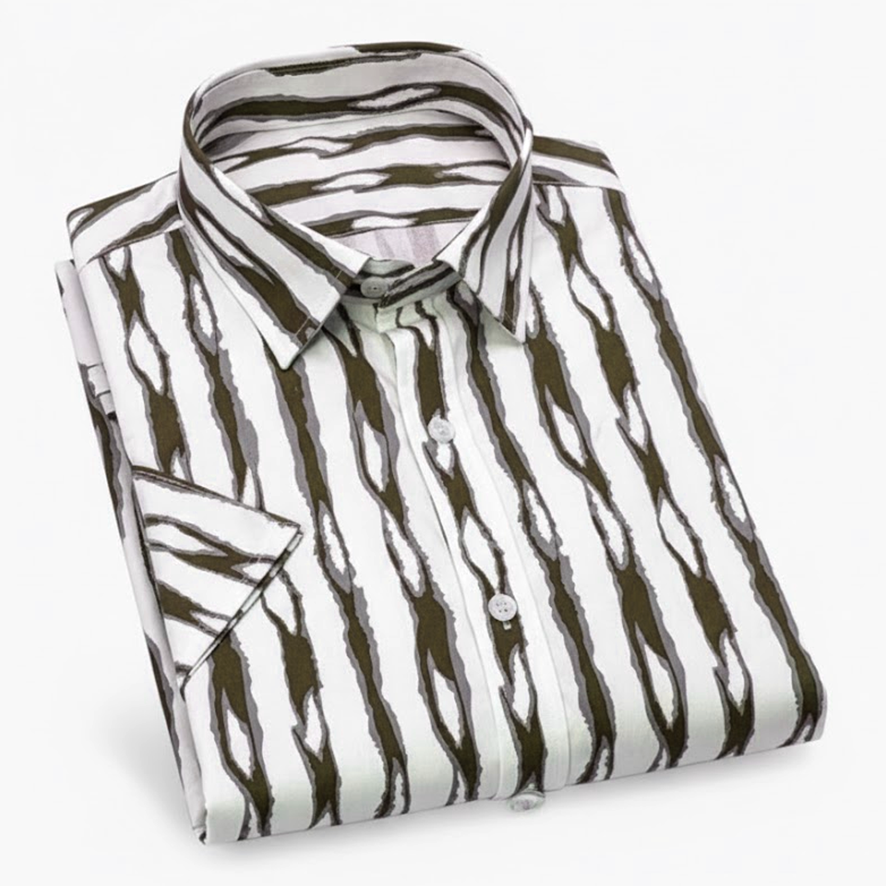 Men's Casual Half Sleeve Shirt - Striped | UHSS-165