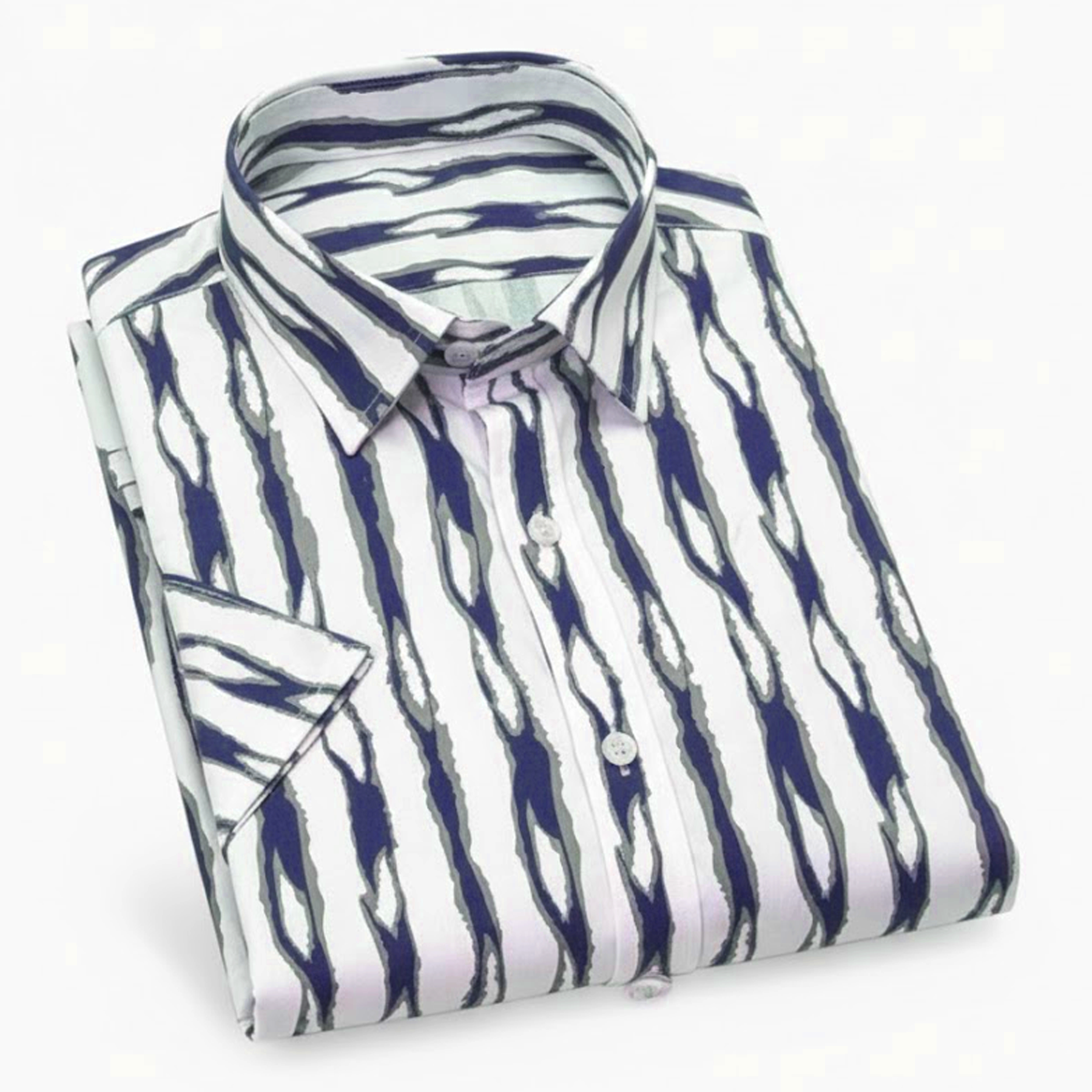 Men's Casual Half Sleeve Shirt - Striped | UHSS-166