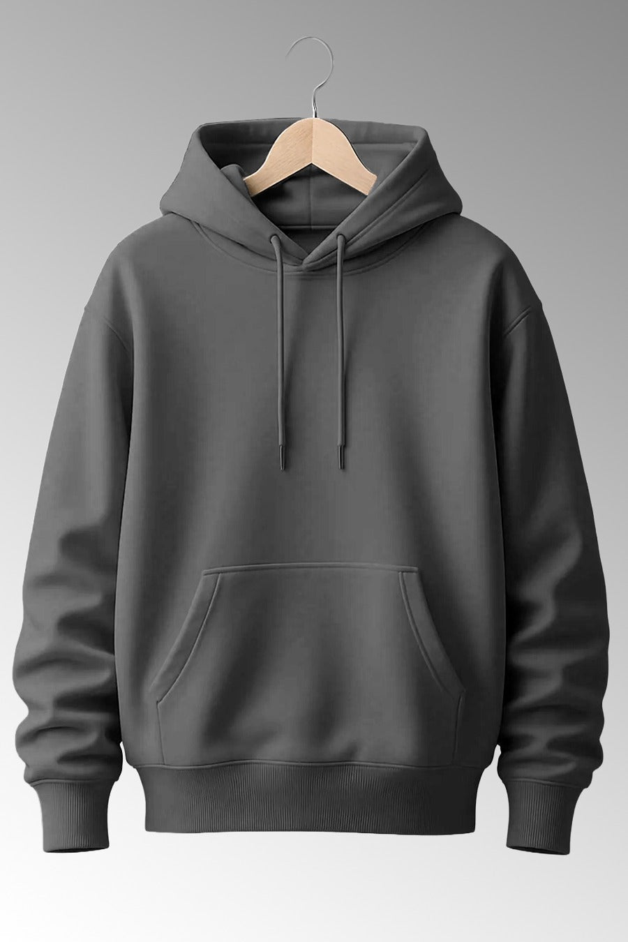 Men Dark Grey Hoodie for Winter (C-2)