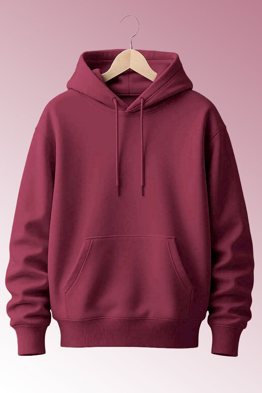 Men Maroon Hoodie for Winter | HD-413