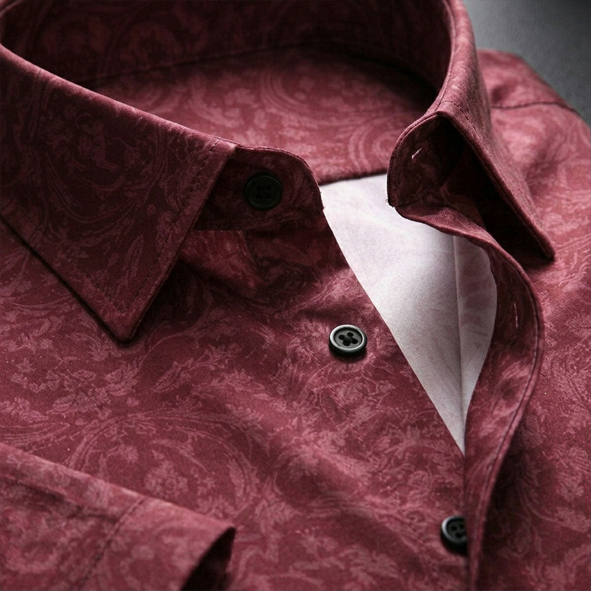 Red Printed Half Sleeve Shirt (SKU-507)