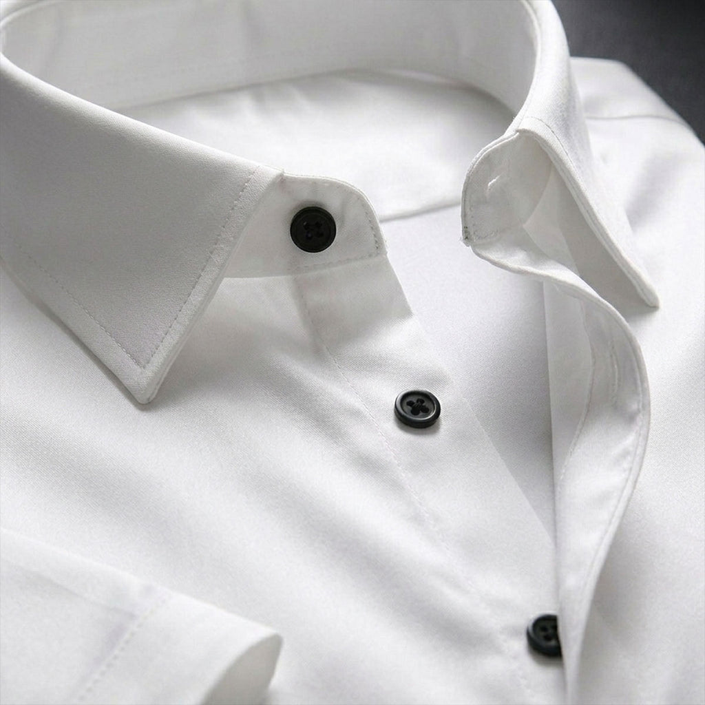 Plain White Shirt Half Sleeve Shirt (SKU-516)