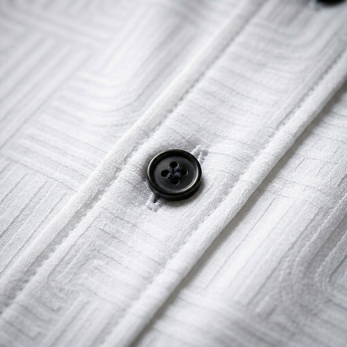 White Printed Shirt With Grey Design Half Sleeve Shirt (SKU-508)