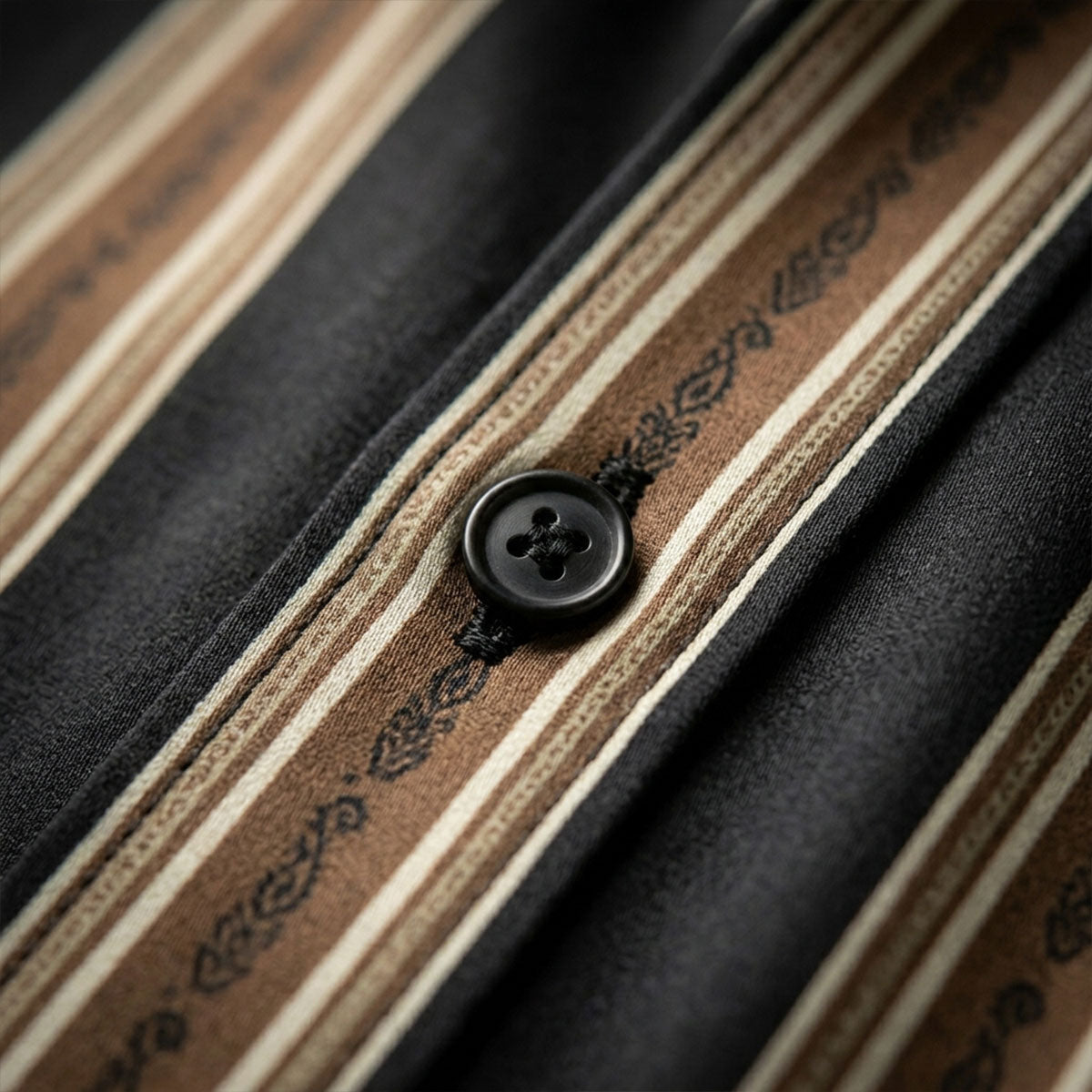 Brown Shirt with Strip Half Sleeve Shirt (SKU-512)