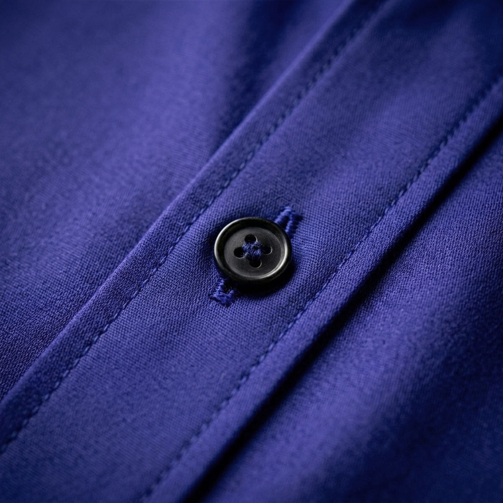 Plain Royal Blue Shirt Half Sleeve Shirt (SKU-521)