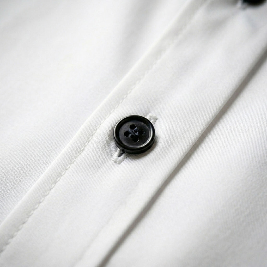 Plain White Shirt Half Sleeve Shirt (SKU-516)