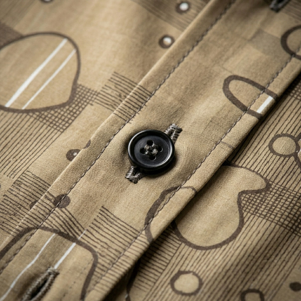 Brown Printed Half Sleeve Shirt (SKU-510)