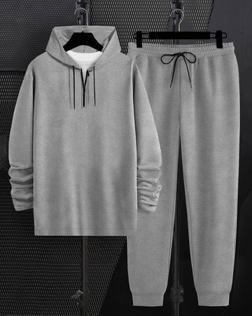 TrackSuit For Grey Hooded T-shirt Grey Track Pant