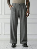 Grey Plain Korean Trouser