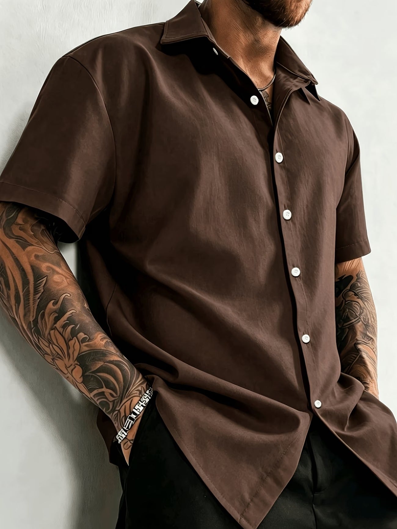 Coffee Half Sleeve Shirt
