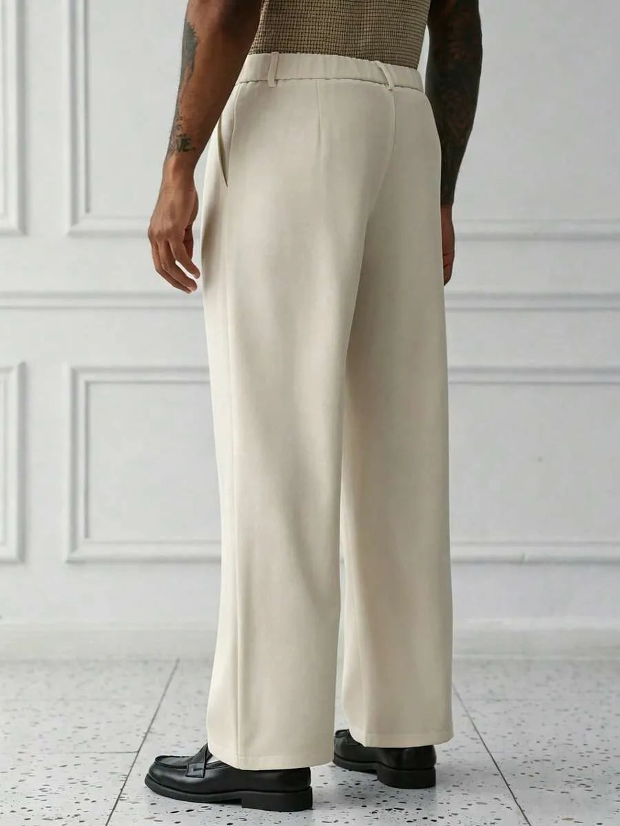 Apricot Plain Korean Trouser