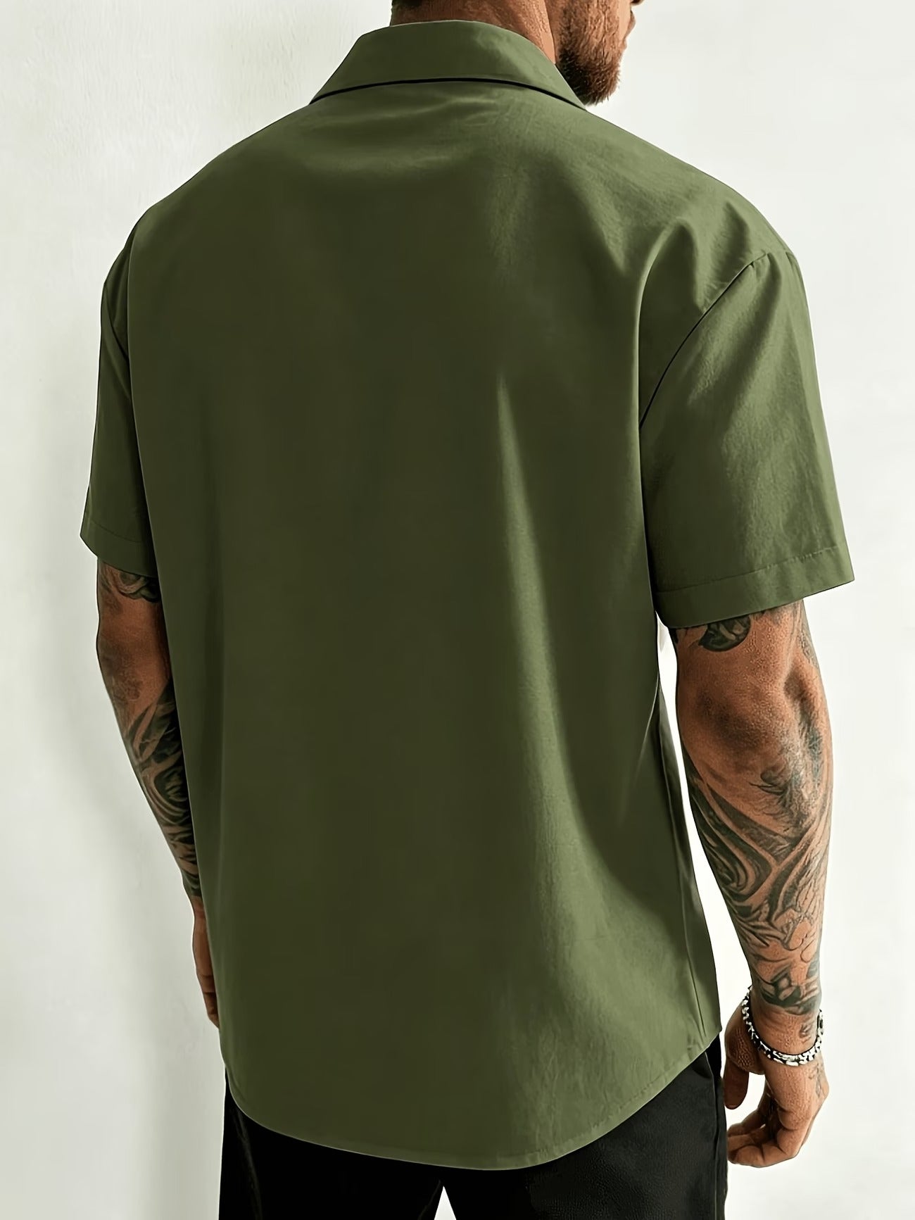 Military Green Half Sleeve Shirt