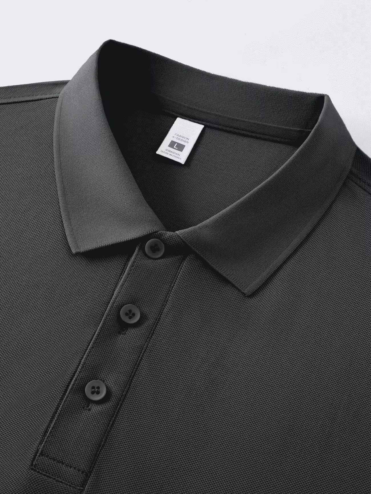Black Polo-Tshirt
