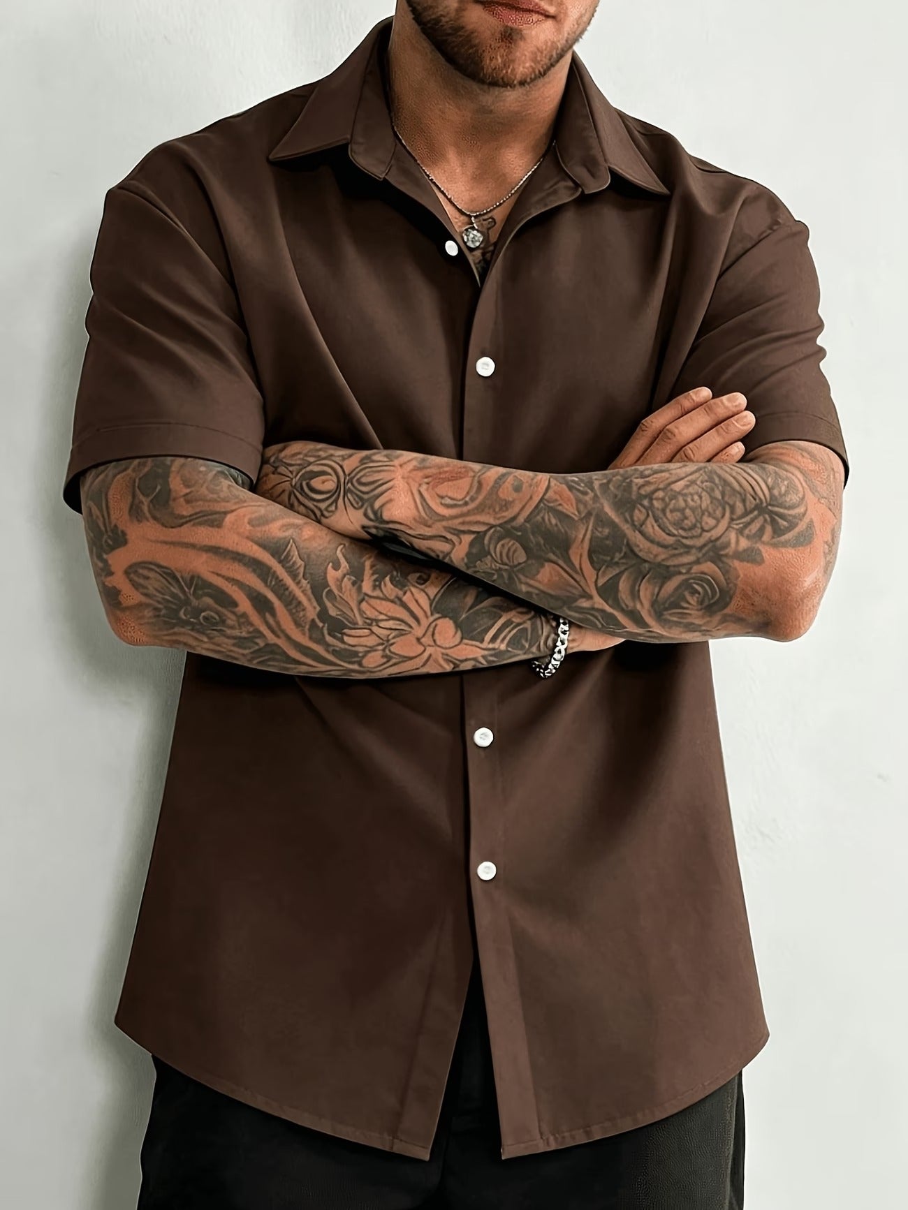Coffee Half Sleeve Shirt