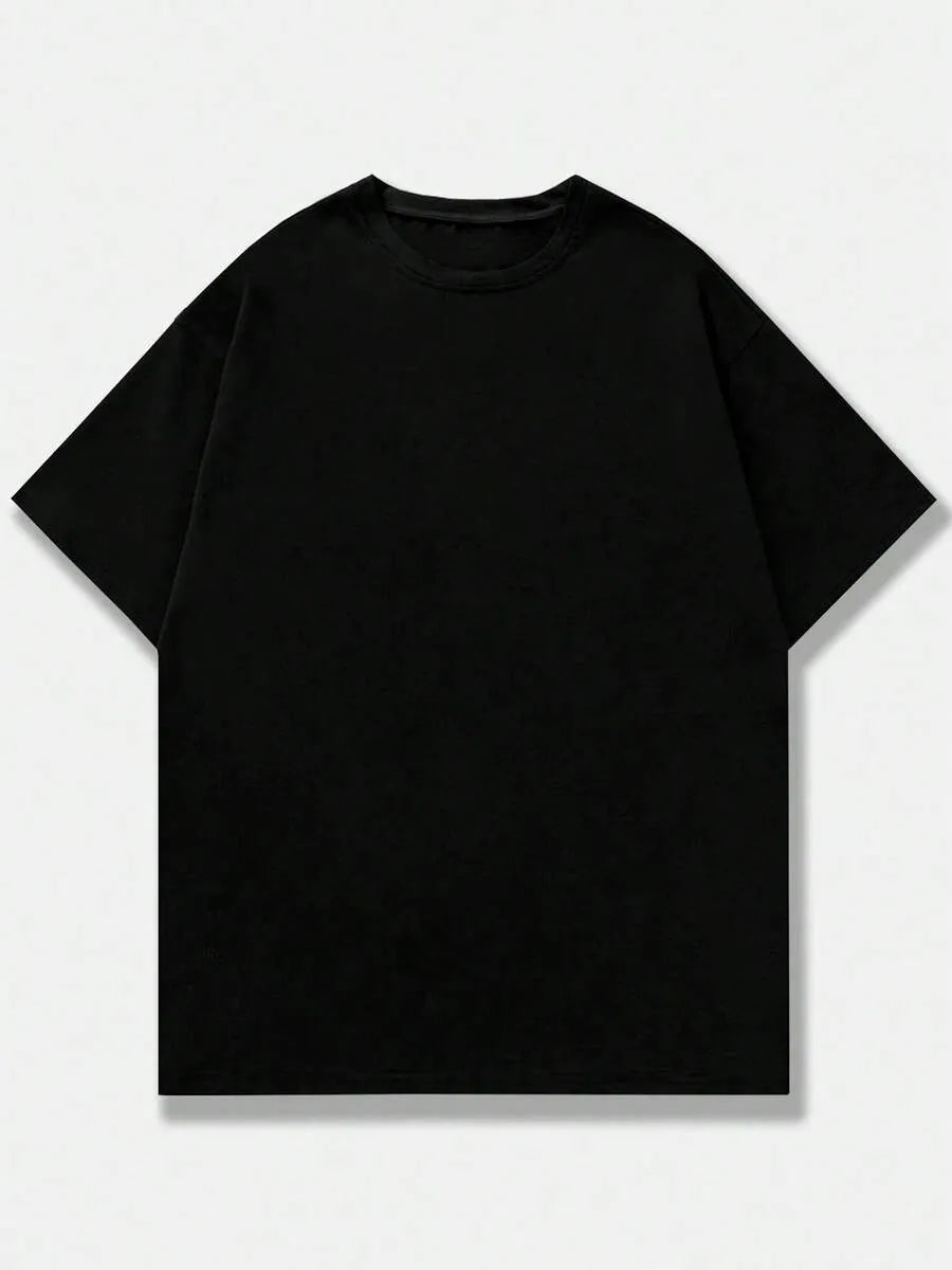 Black Plain Oversized T-Shirt