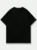 Black Plain Oversized T-Shirt
