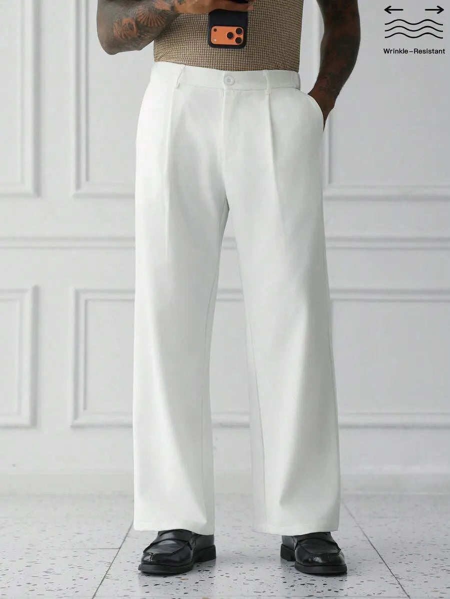 White Plain Korean Trouser