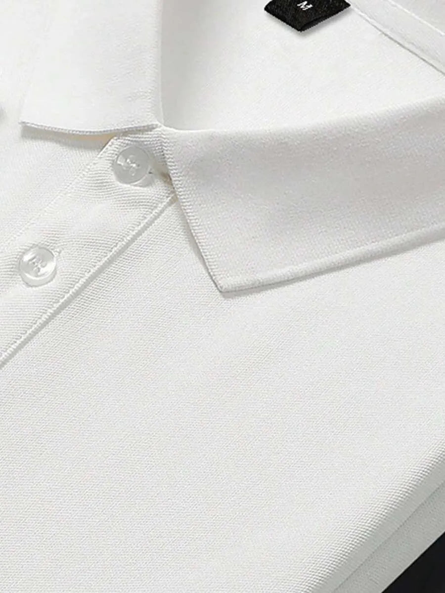 White Plain Polo T-Shirt