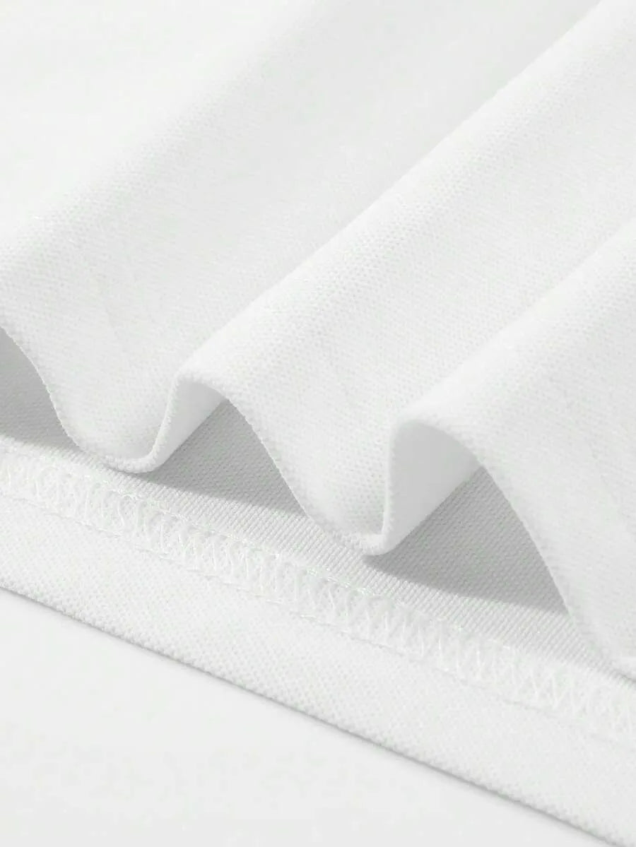 White Plain Polo T-Shirt