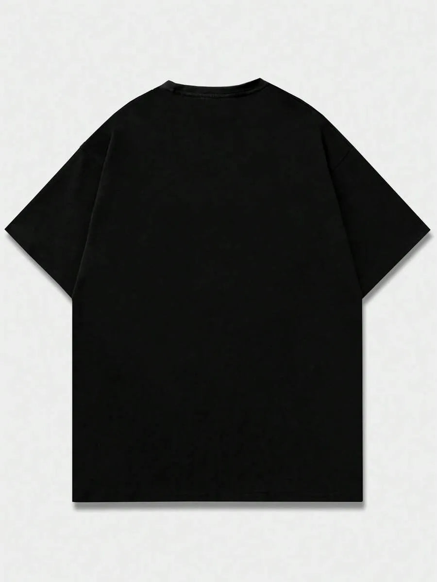 Black Plain Oversized T-Shirt