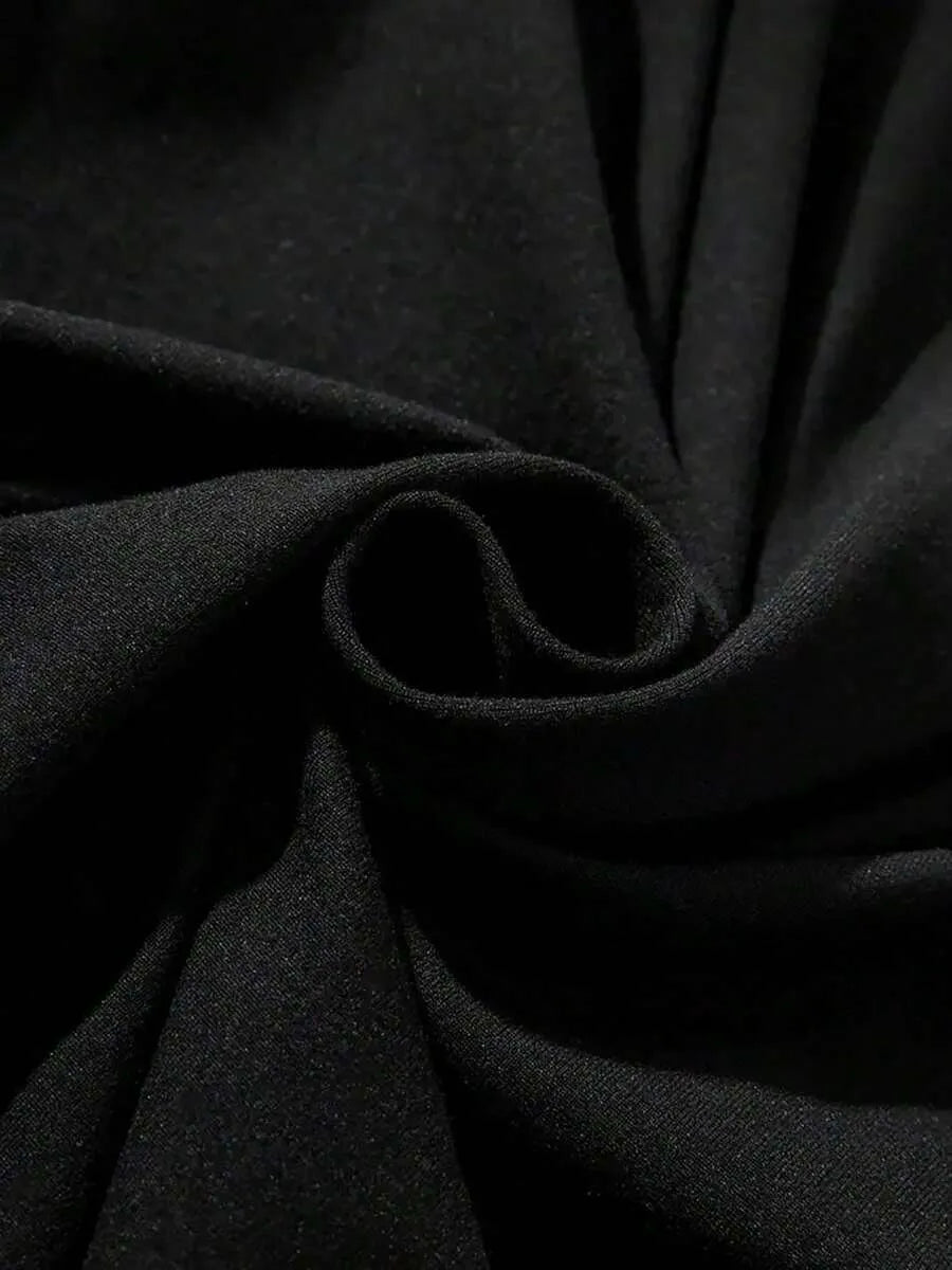 Black Plain Oversized T-Shirt