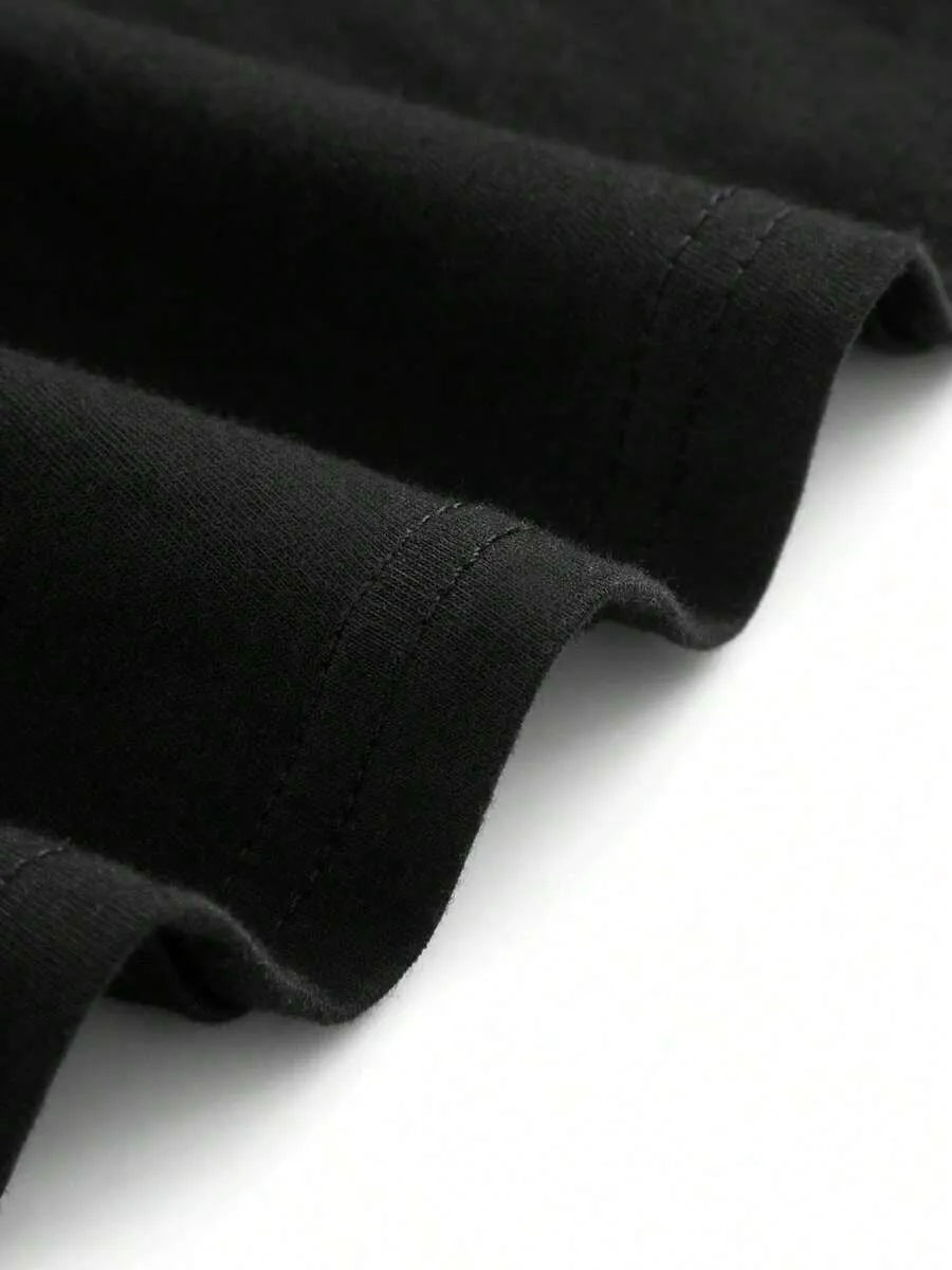 Black Plain Oversized T-Shirt