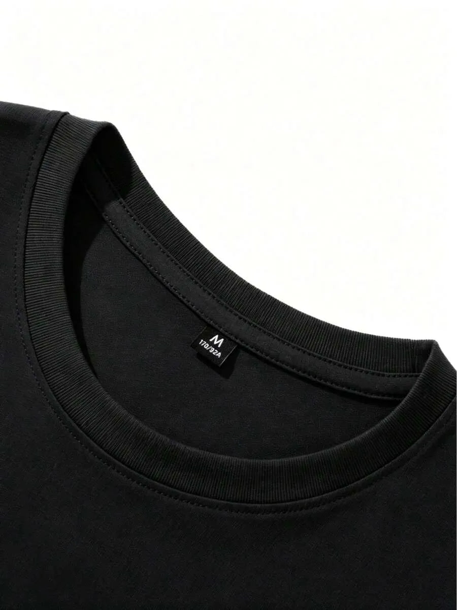 Black Plain Oversized T-Shirt