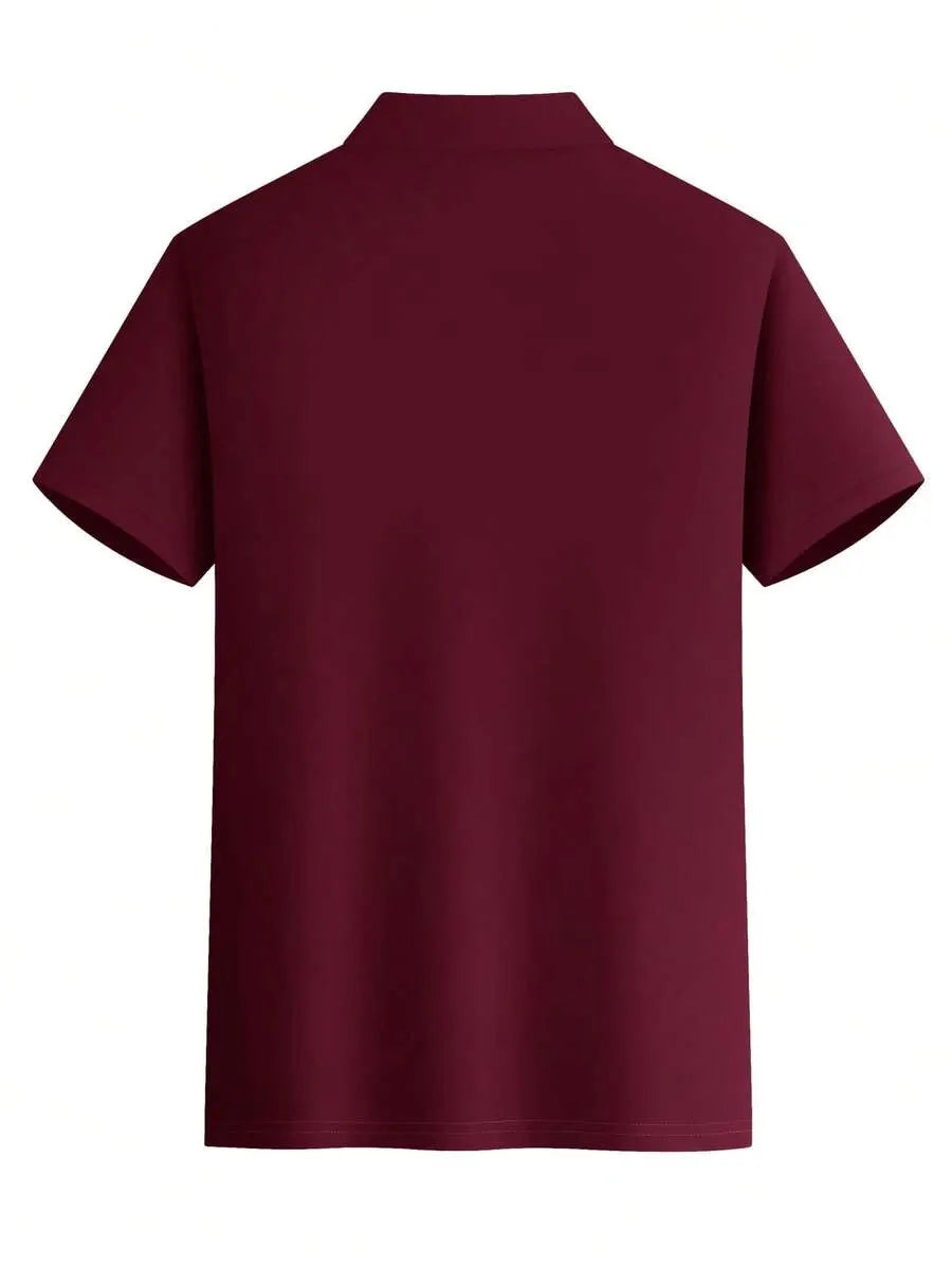 Maroon Plain Polo T-Shirt