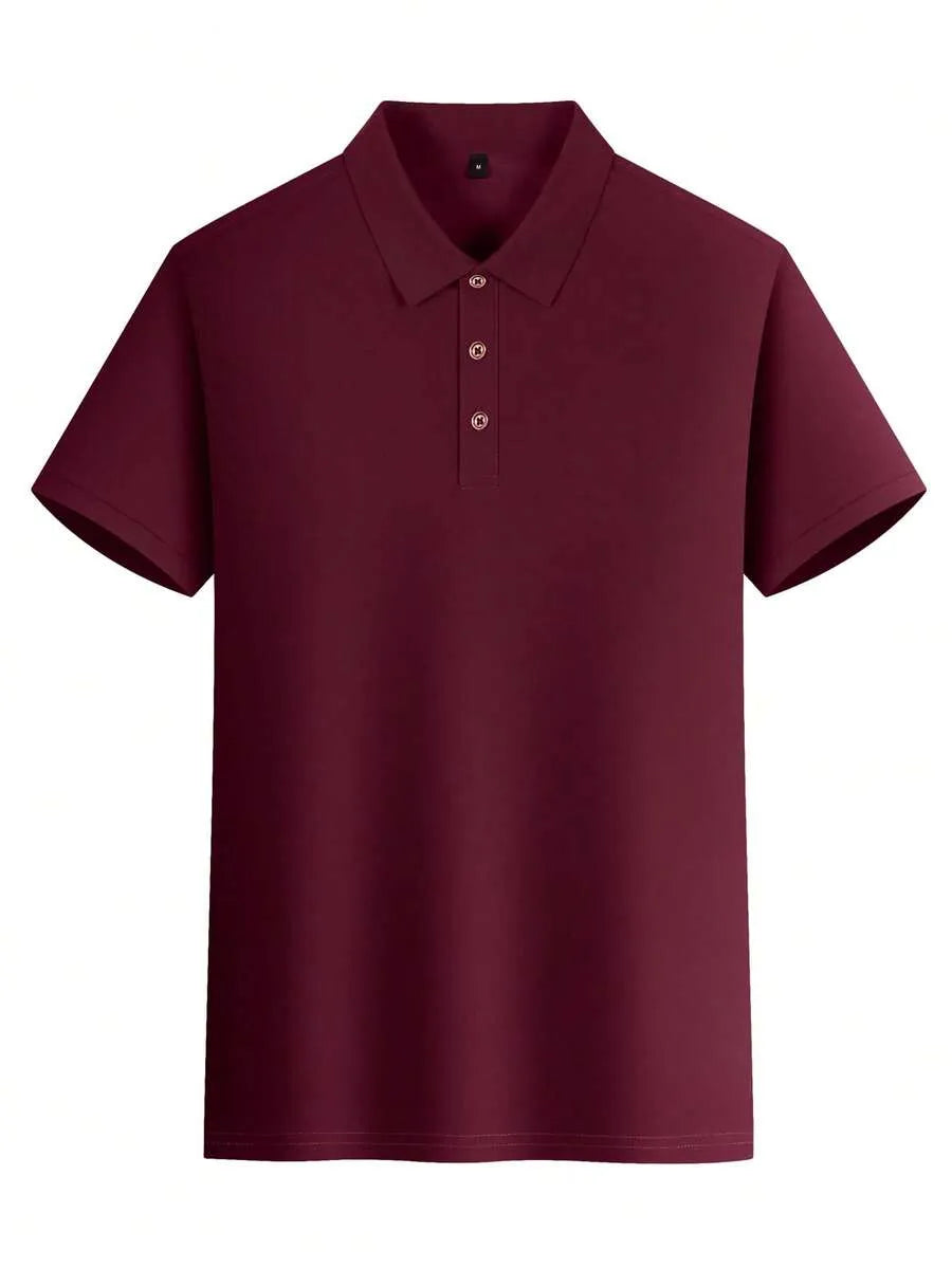 Maroon Plain Polo T-Shirt