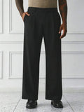 Black Plain Korean Trouser