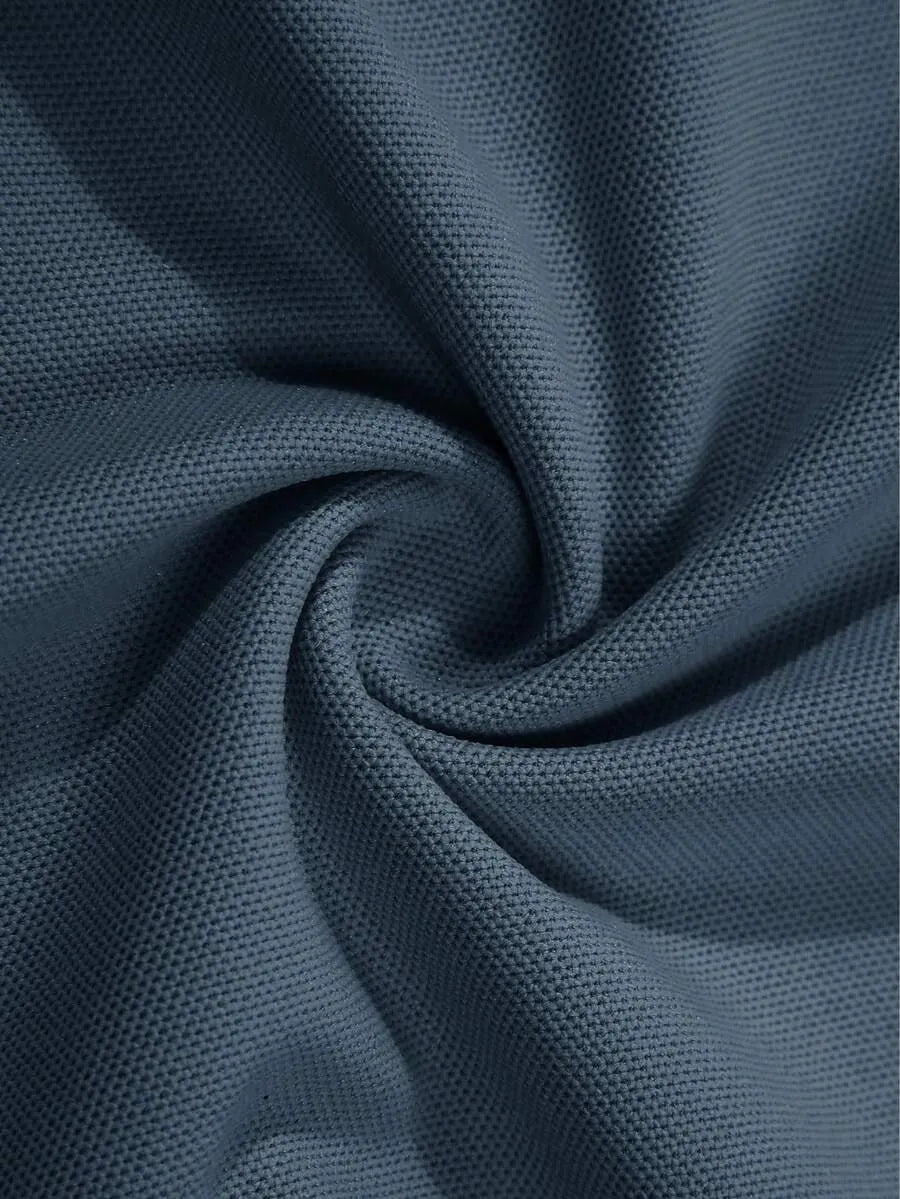 Dark Grey Plain Polo T-Shirt