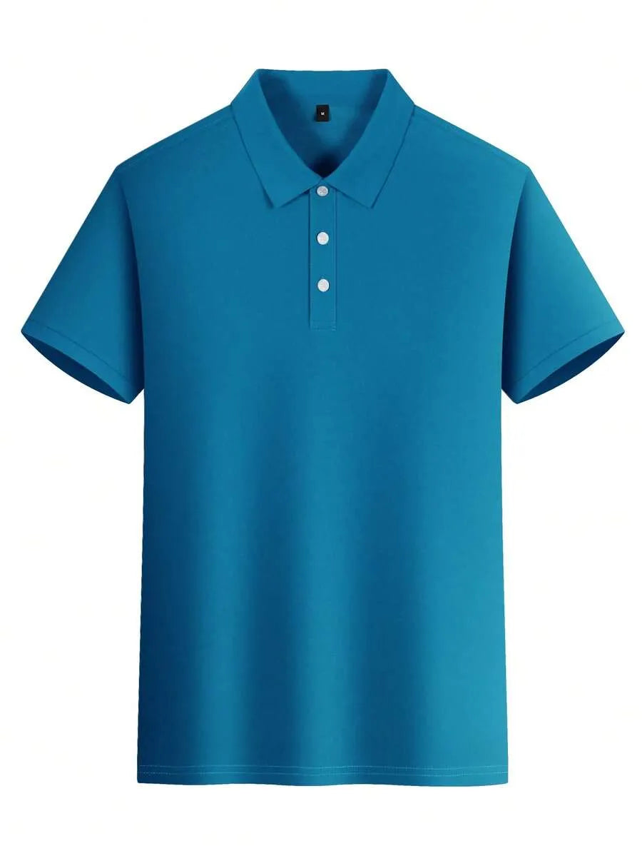 Sky Blue Plain Polo T-Shirt
