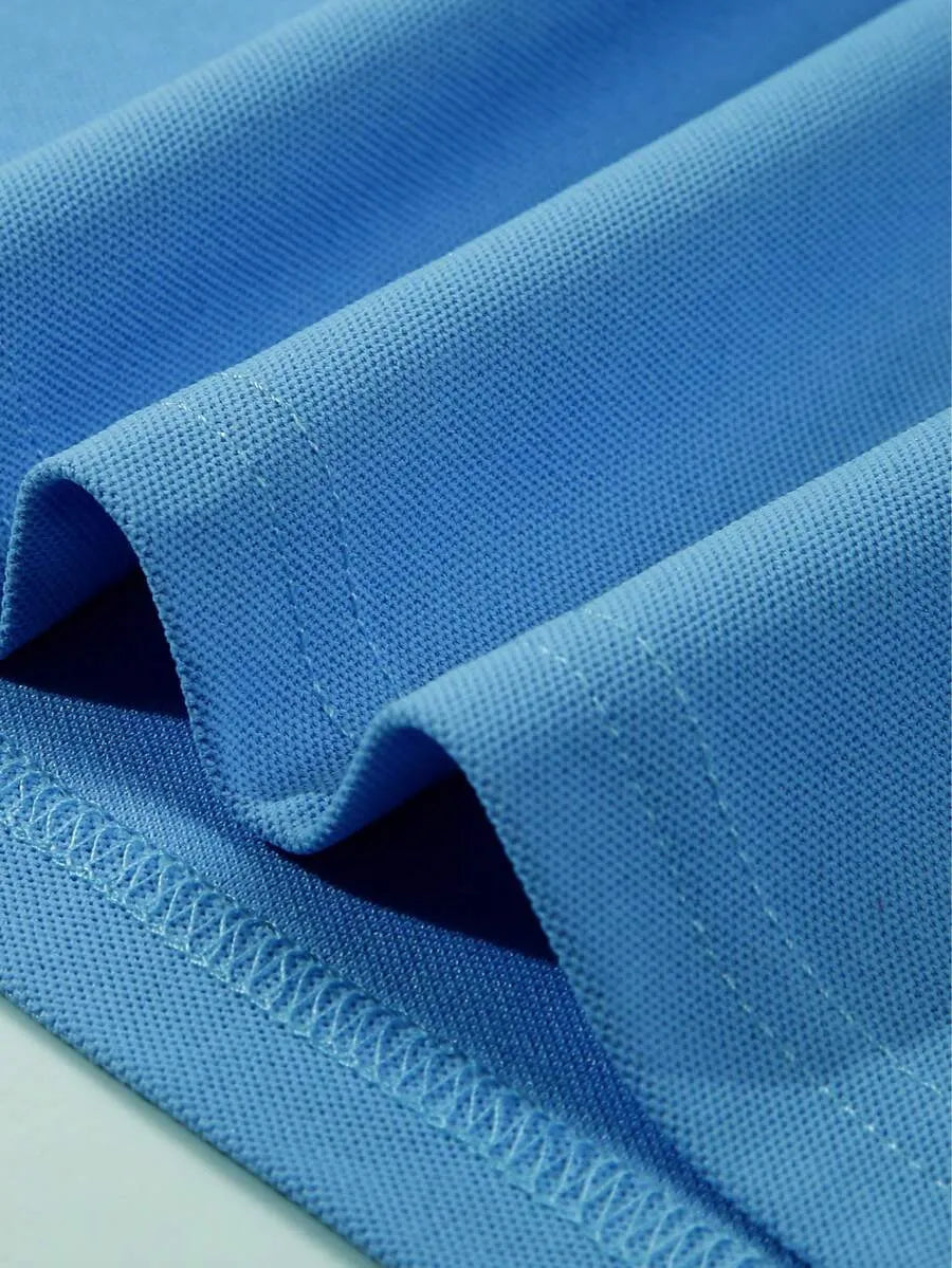 Sky Blue Plain Polo T-Shirt