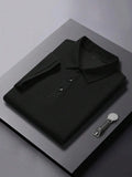 Black Plain Polo T-Shirt