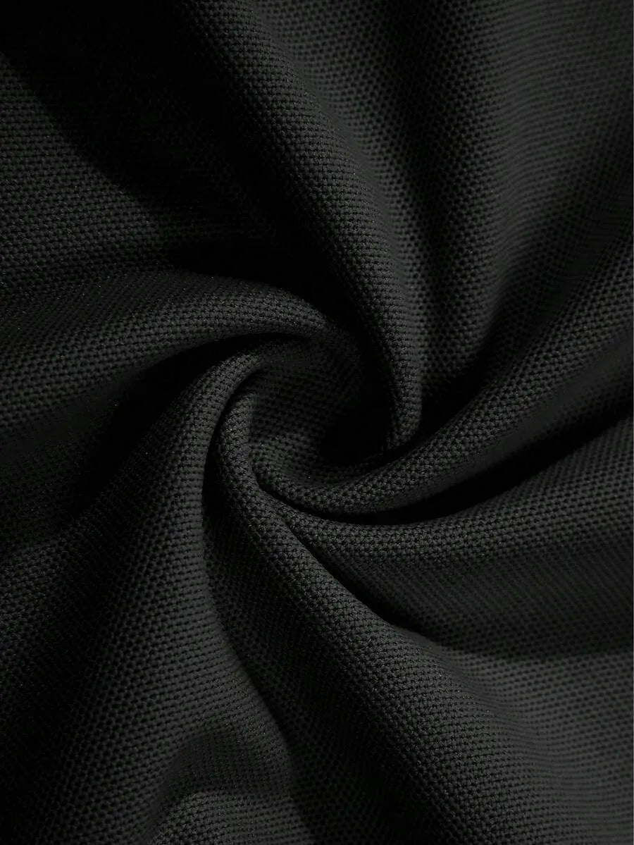 Black Plain Polo T-Shirt