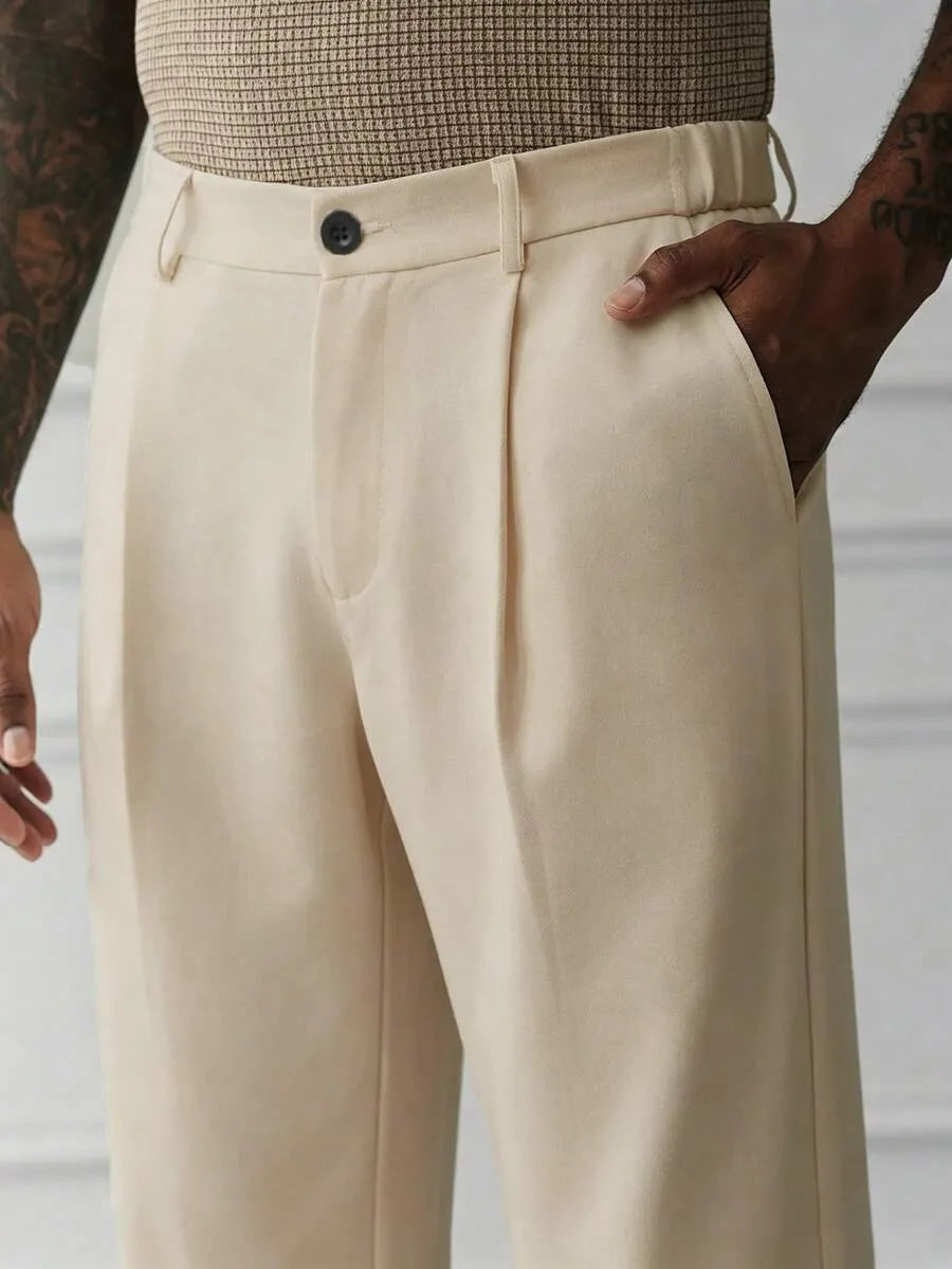 Khaki Plain Korean Trouser