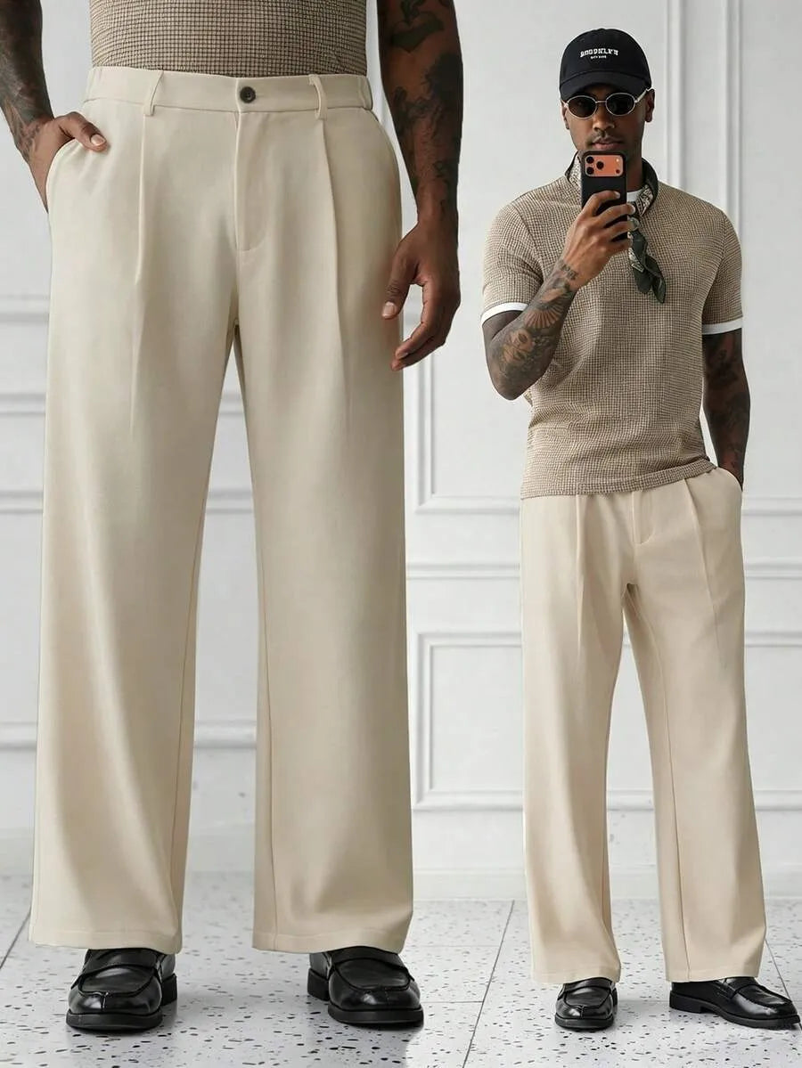 Khaki Plain Korean Trouser