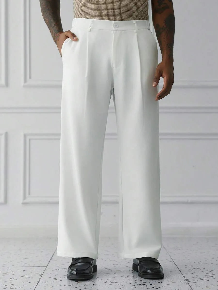 White Plain Korean Trouser