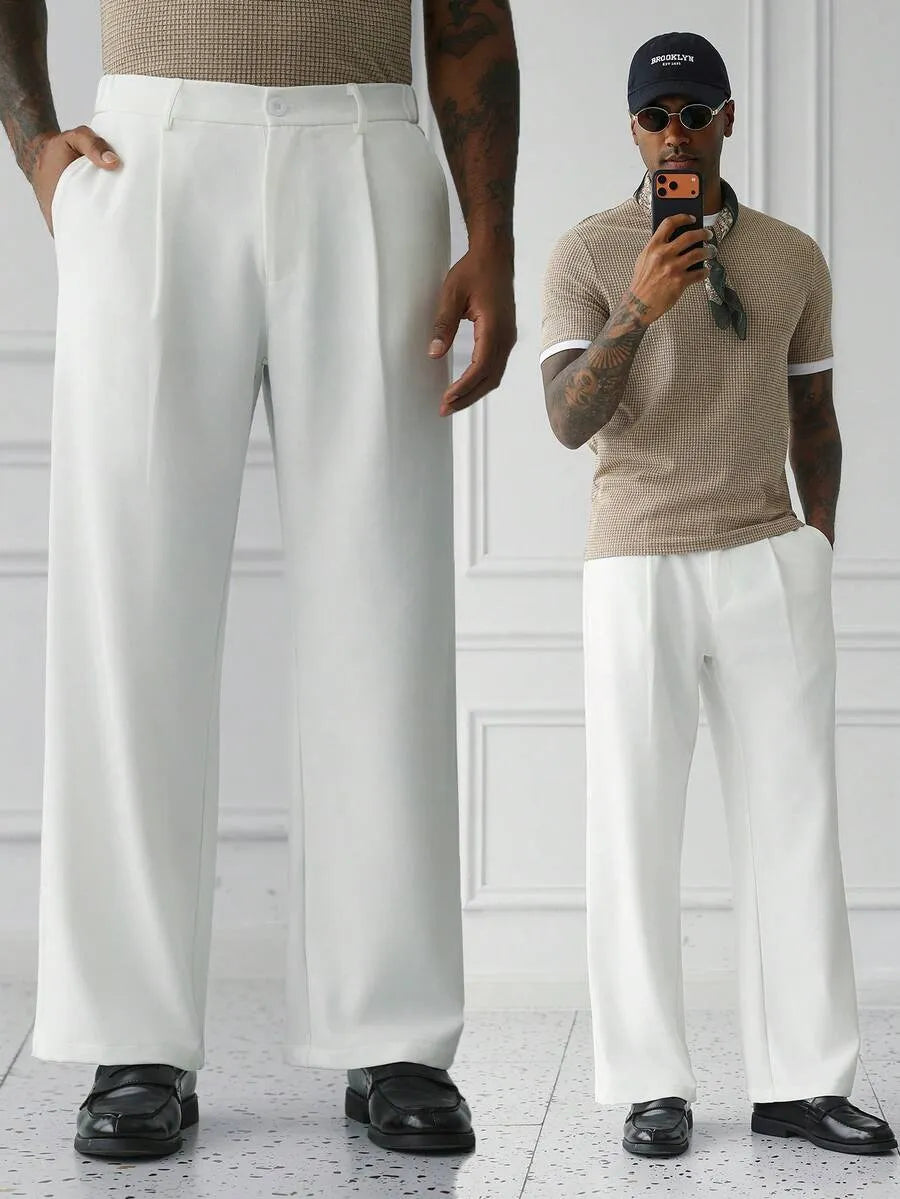 White Plain Korean Trouser