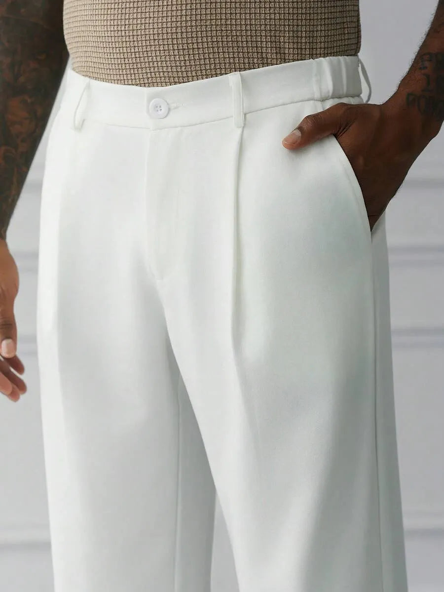 White Plain Korean Trouser