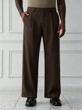 Brown Plain Korean Trouser
