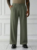 Mist Green Plain Korean Trouser