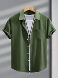 Army Green Half Sleeve Shirt