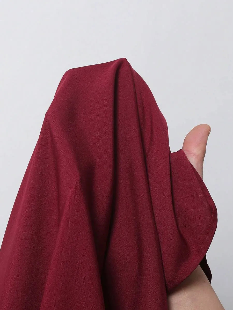Burgundy Plain Half Sleeve Shirt