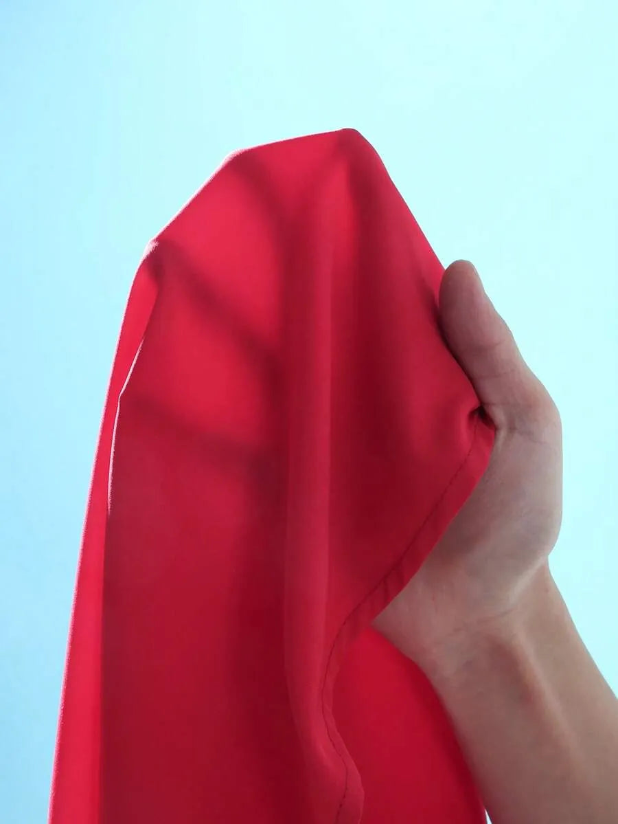 Red Plain Half Sleeve Shirt