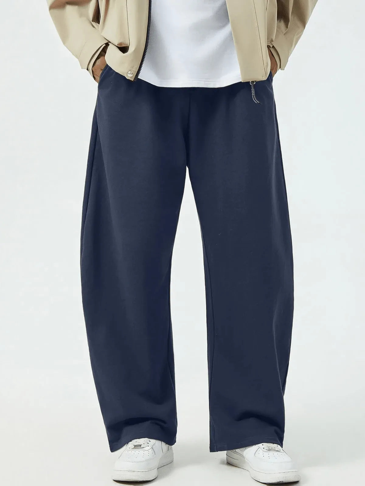 Navy Blue Plain Trackpant